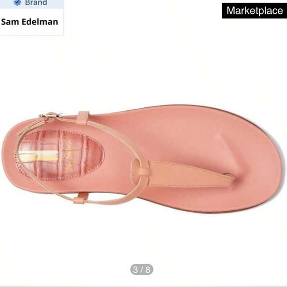 New Sam‎ Edelman Naomi pink sandal 💞 size 8 - Picture 8 of 12